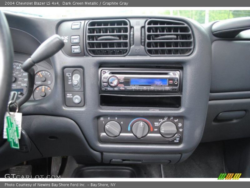 Dark Green Metallic / Graphite Gray 2004 Chevrolet Blazer LS 4x4