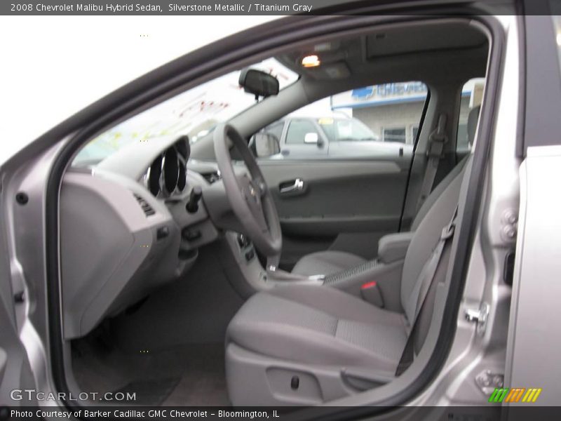 Silverstone Metallic / Titanium Gray 2008 Chevrolet Malibu Hybrid Sedan