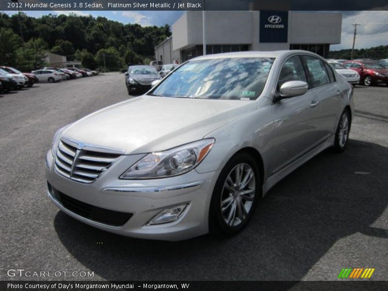Platinum Silver Metallic / Jet Black 2012 Hyundai Genesis 3.8 Sedan
