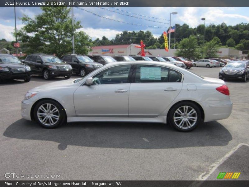 Platinum Silver Metallic / Jet Black 2012 Hyundai Genesis 3.8 Sedan