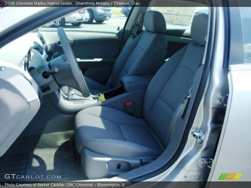 Silverstone Metallic / Titanium Gray 2008 Chevrolet Malibu Hybrid Sedan