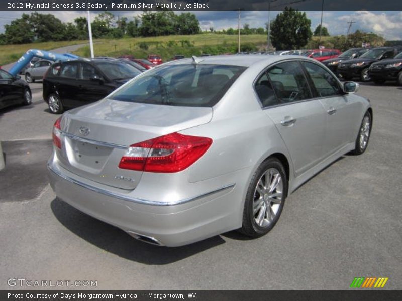 Platinum Silver Metallic / Jet Black 2012 Hyundai Genesis 3.8 Sedan