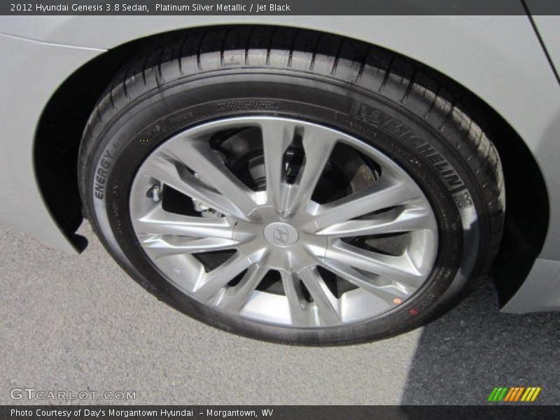 Platinum Silver Metallic / Jet Black 2012 Hyundai Genesis 3.8 Sedan