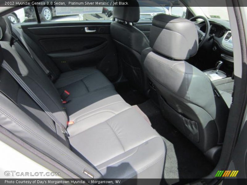 Platinum Silver Metallic / Jet Black 2012 Hyundai Genesis 3.8 Sedan