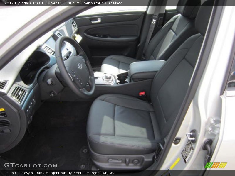 Platinum Silver Metallic / Jet Black 2012 Hyundai Genesis 3.8 Sedan