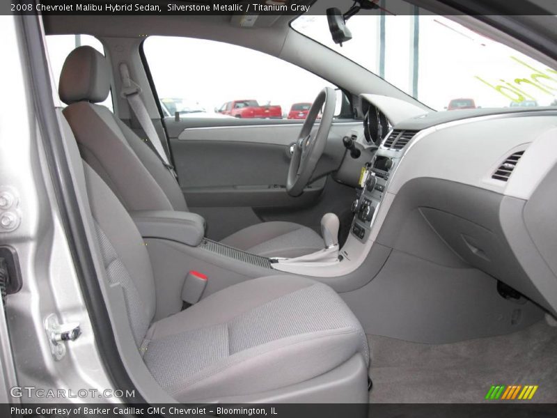 Silverstone Metallic / Titanium Gray 2008 Chevrolet Malibu Hybrid Sedan