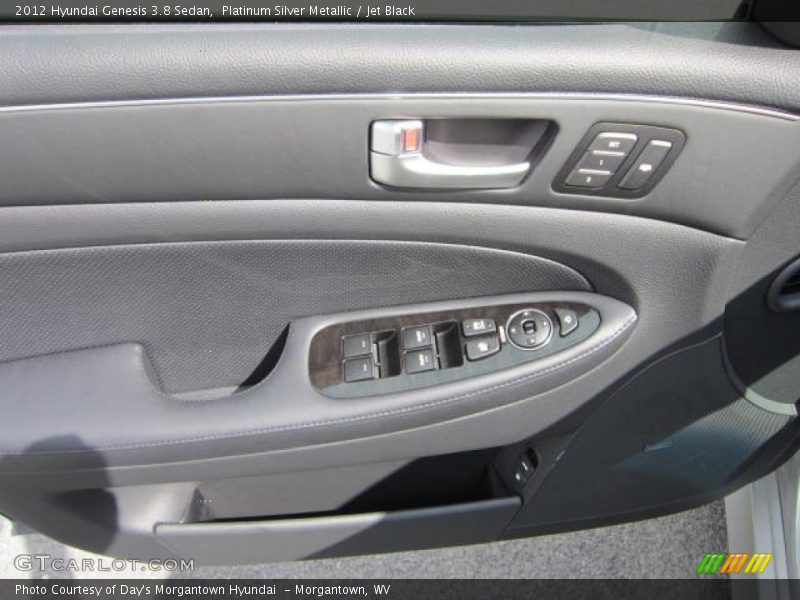 Platinum Silver Metallic / Jet Black 2012 Hyundai Genesis 3.8 Sedan