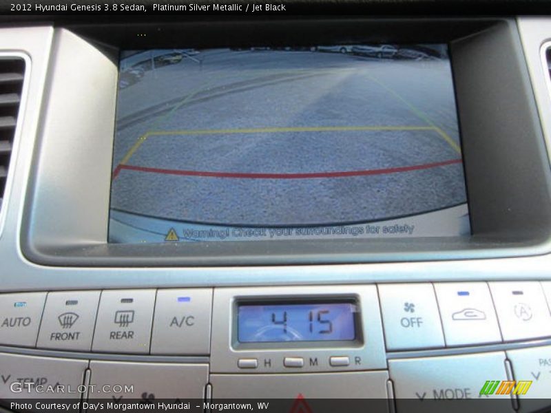 Platinum Silver Metallic / Jet Black 2012 Hyundai Genesis 3.8 Sedan