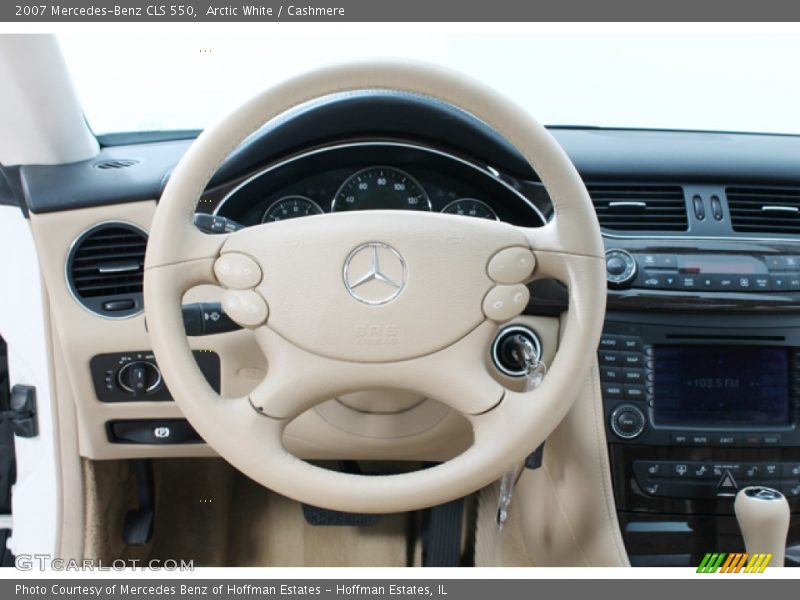 Arctic White / Cashmere 2007 Mercedes-Benz CLS 550