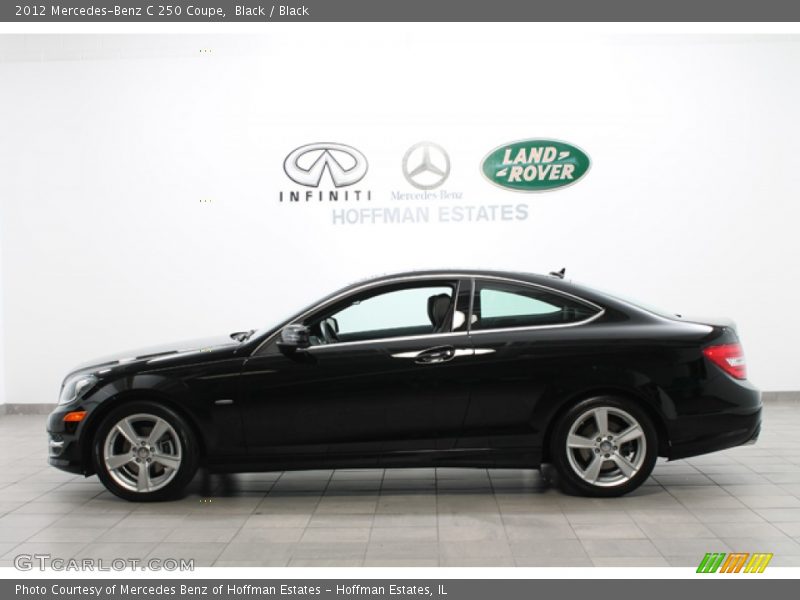 Black / Black 2012 Mercedes-Benz C 250 Coupe