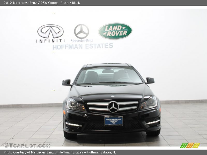 Black / Black 2012 Mercedes-Benz C 250 Coupe