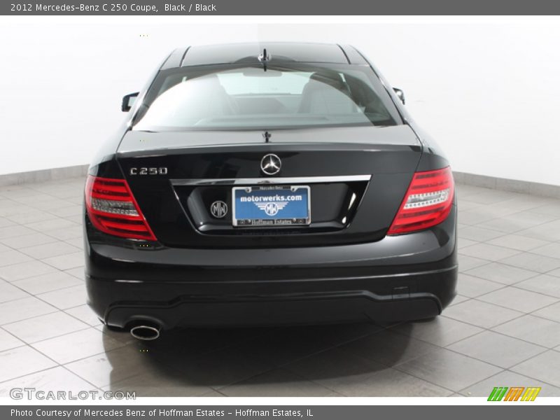 Black / Black 2012 Mercedes-Benz C 250 Coupe