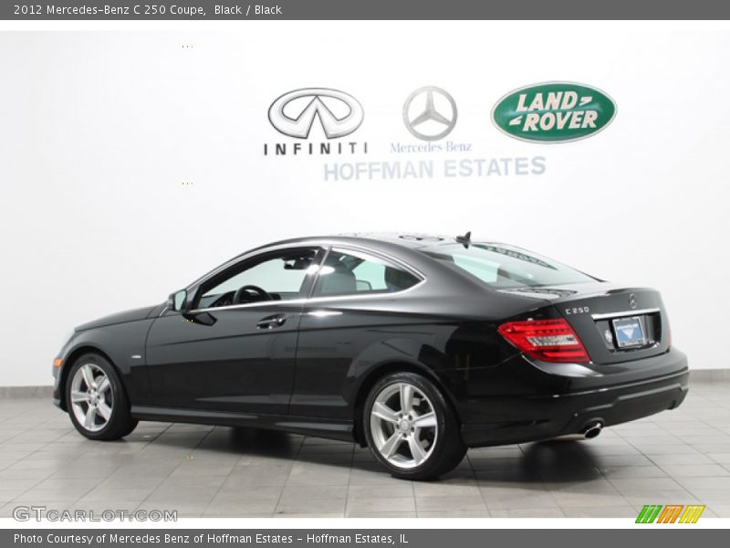 Black / Black 2012 Mercedes-Benz C 250 Coupe