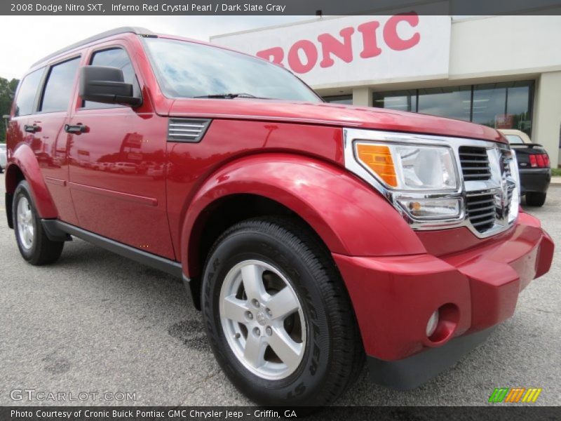 Inferno Red Crystal Pearl / Dark Slate Gray 2008 Dodge Nitro SXT