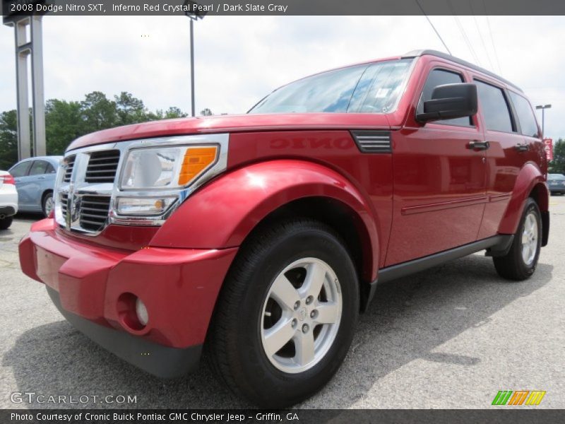 Inferno Red Crystal Pearl / Dark Slate Gray 2008 Dodge Nitro SXT