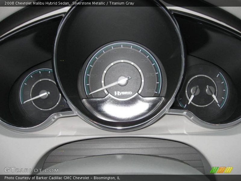 Silverstone Metallic / Titanium Gray 2008 Chevrolet Malibu Hybrid Sedan