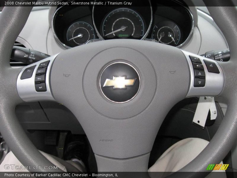 Silverstone Metallic / Titanium Gray 2008 Chevrolet Malibu Hybrid Sedan