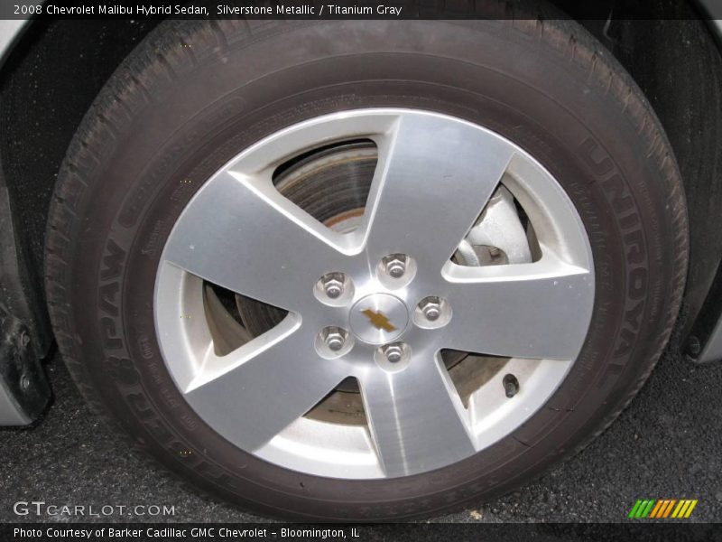 Silverstone Metallic / Titanium Gray 2008 Chevrolet Malibu Hybrid Sedan