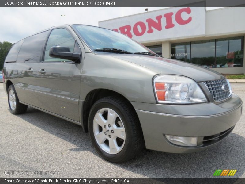 Spruce Green Metallic / Pebble Beige 2006 Ford Freestar SEL
