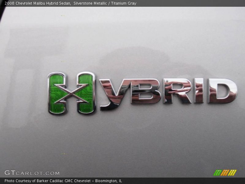 Silverstone Metallic / Titanium Gray 2008 Chevrolet Malibu Hybrid Sedan