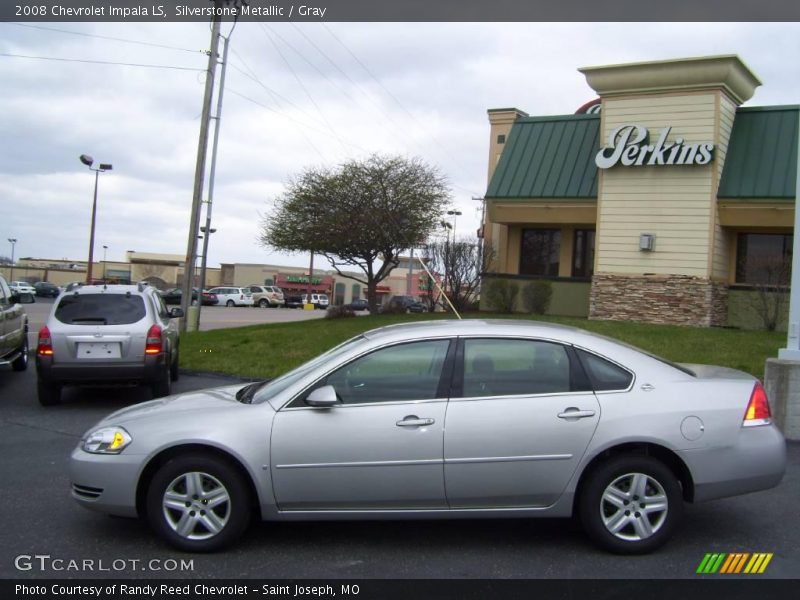 Silverstone Metallic / Gray 2008 Chevrolet Impala LS