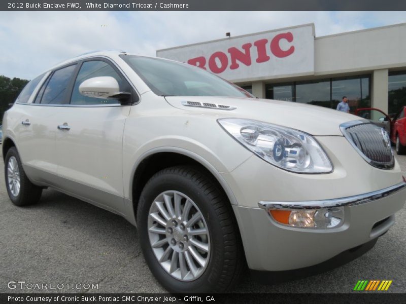 White Diamond Tricoat / Cashmere 2012 Buick Enclave FWD