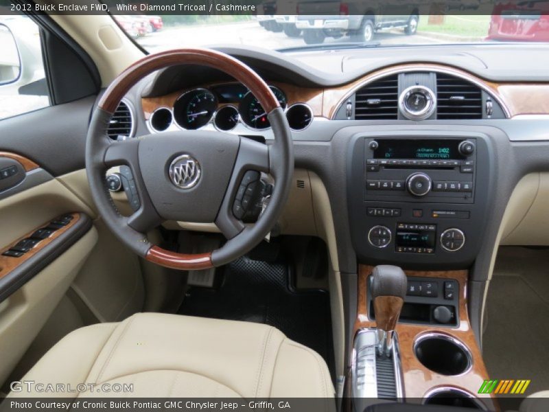 White Diamond Tricoat / Cashmere 2012 Buick Enclave FWD
