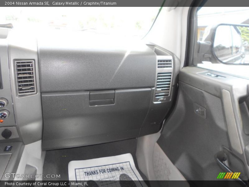 Galaxy Metallic / Graphite/Titanium 2004 Nissan Armada SE
