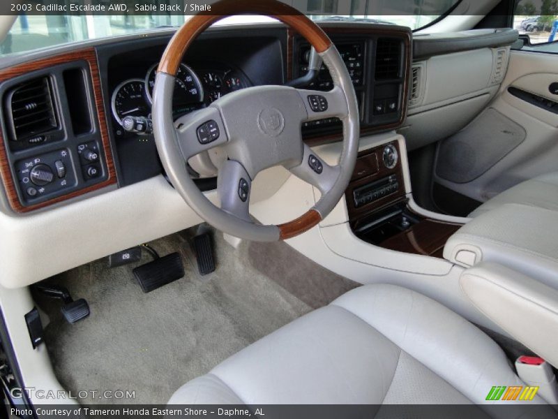 Sable Black / Shale 2003 Cadillac Escalade AWD