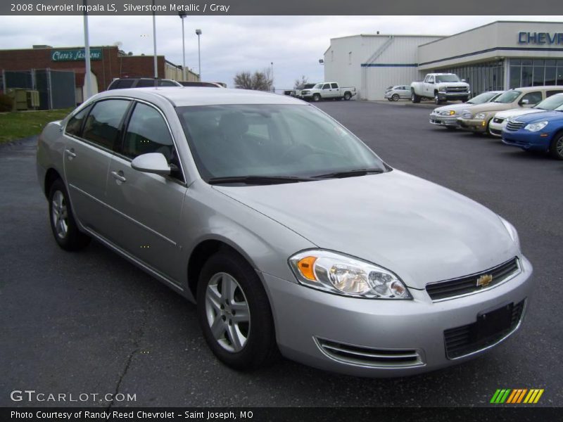 Silverstone Metallic / Gray 2008 Chevrolet Impala LS