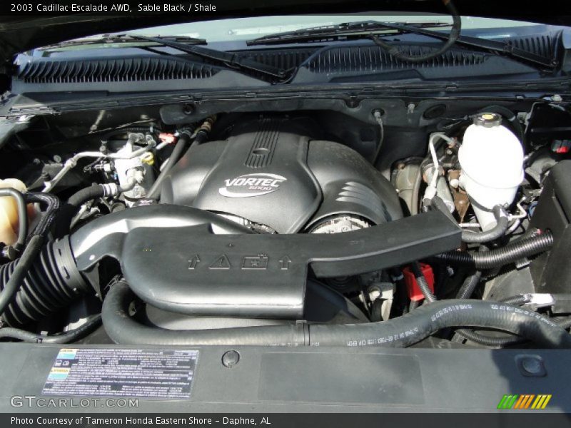 Sable Black / Shale 2003 Cadillac Escalade AWD