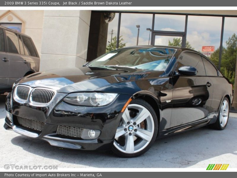 Jet Black / Saddle Brown Dakota Leather 2009 BMW 3 Series 335i Coupe