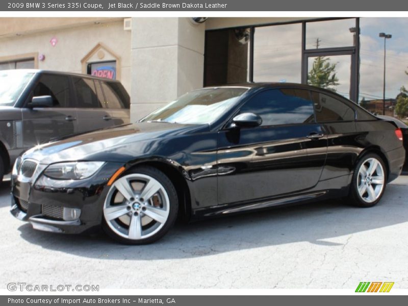 Jet Black / Saddle Brown Dakota Leather 2009 BMW 3 Series 335i Coupe