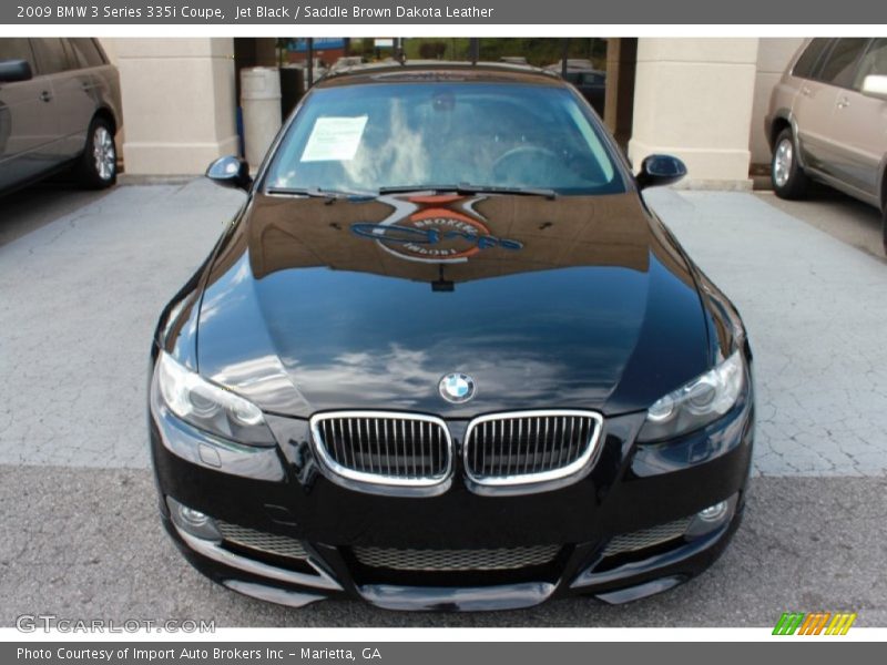 Jet Black / Saddle Brown Dakota Leather 2009 BMW 3 Series 335i Coupe