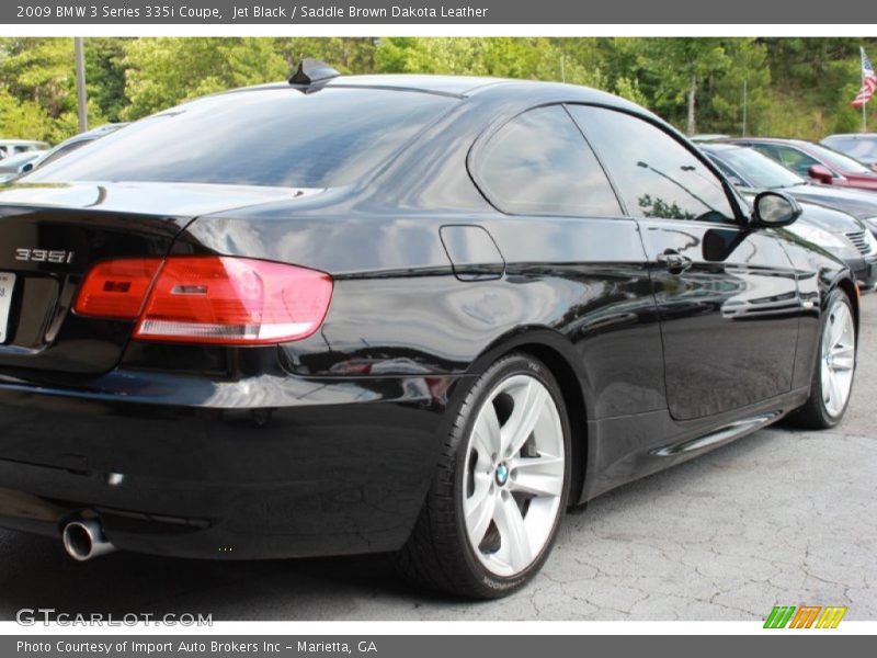 Jet Black / Saddle Brown Dakota Leather 2009 BMW 3 Series 335i Coupe