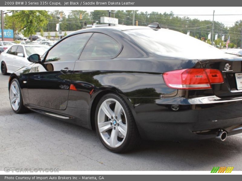 Jet Black / Saddle Brown Dakota Leather 2009 BMW 3 Series 335i Coupe
