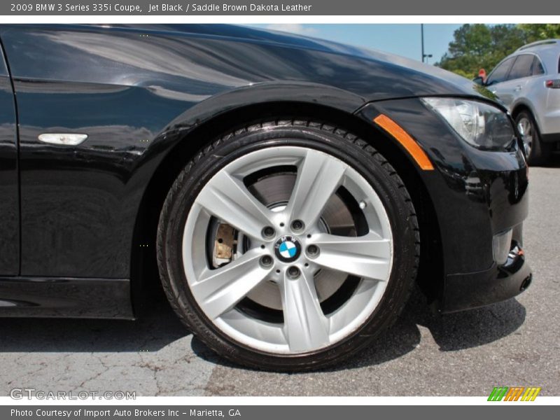 Jet Black / Saddle Brown Dakota Leather 2009 BMW 3 Series 335i Coupe