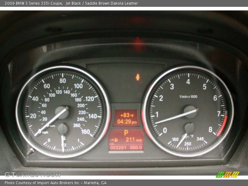 Jet Black / Saddle Brown Dakota Leather 2009 BMW 3 Series 335i Coupe