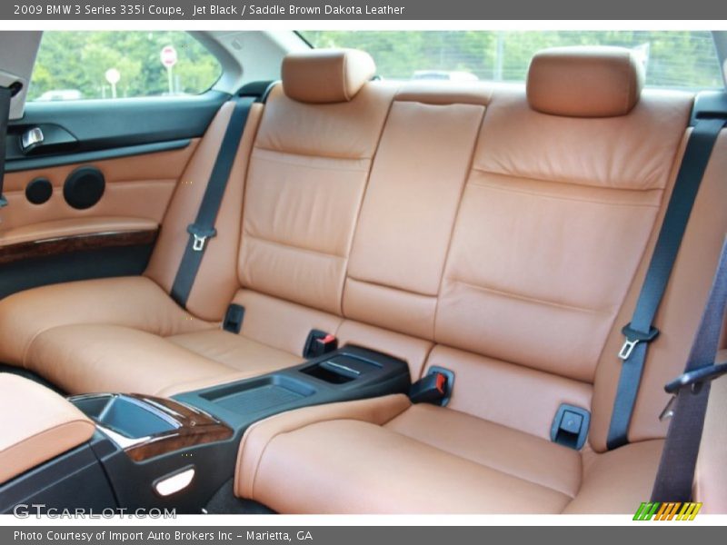 Jet Black / Saddle Brown Dakota Leather 2009 BMW 3 Series 335i Coupe