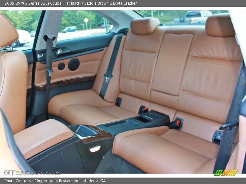 Jet Black / Saddle Brown Dakota Leather 2009 BMW 3 Series 335i Coupe