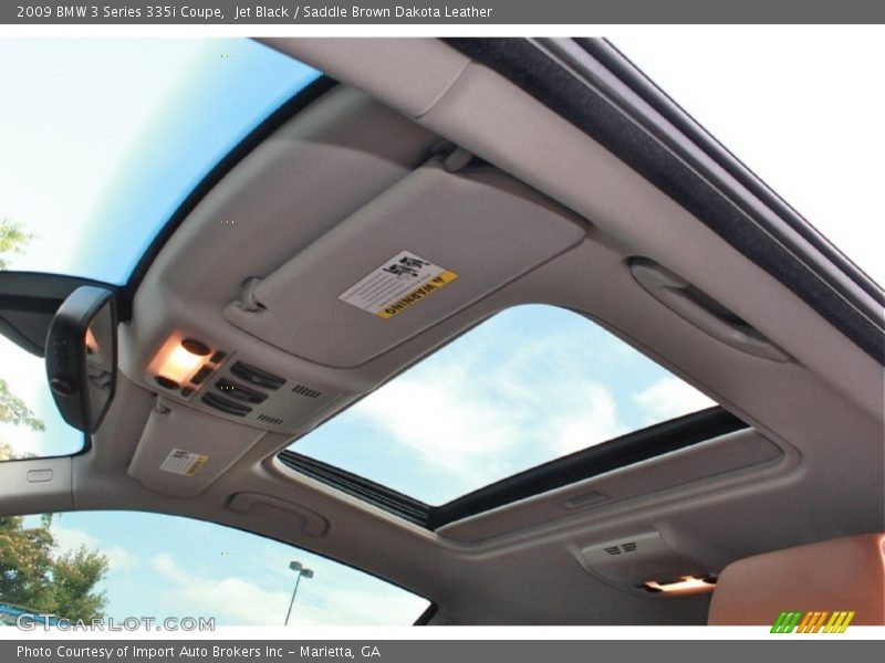Jet Black / Saddle Brown Dakota Leather 2009 BMW 3 Series 335i Coupe