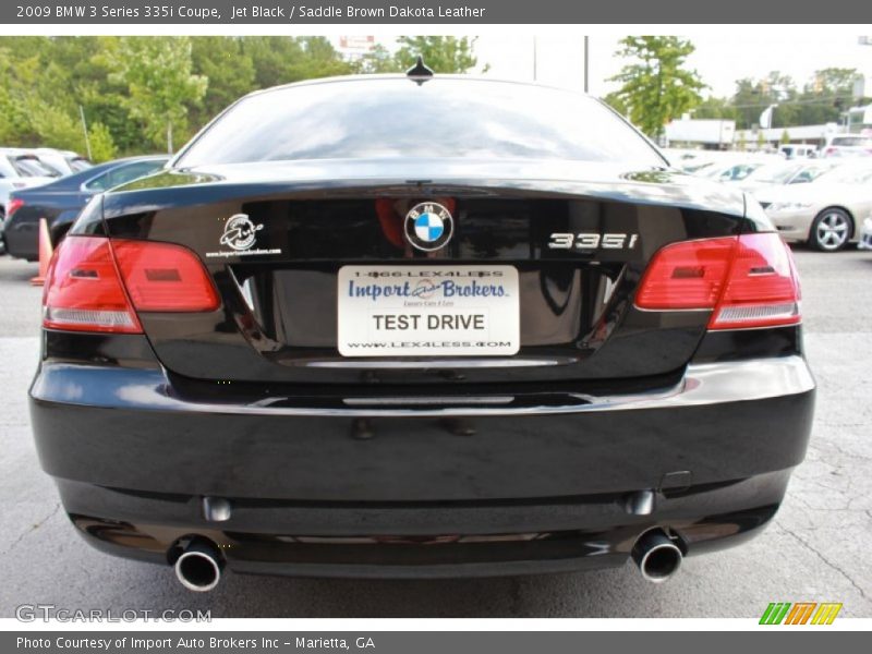Jet Black / Saddle Brown Dakota Leather 2009 BMW 3 Series 335i Coupe