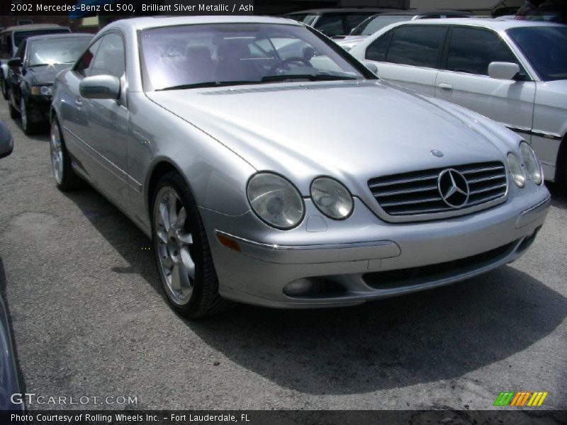 Brilliant Silver Metallic / Ash 2002 Mercedes-Benz CL 500