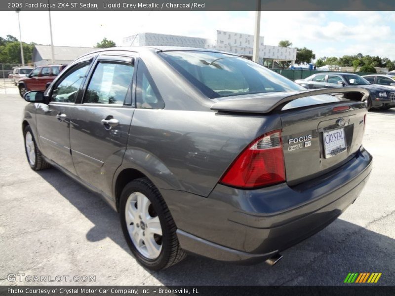 Liquid Grey Metallic / Charcoal/Red 2005 Ford Focus ZX4 ST Sedan