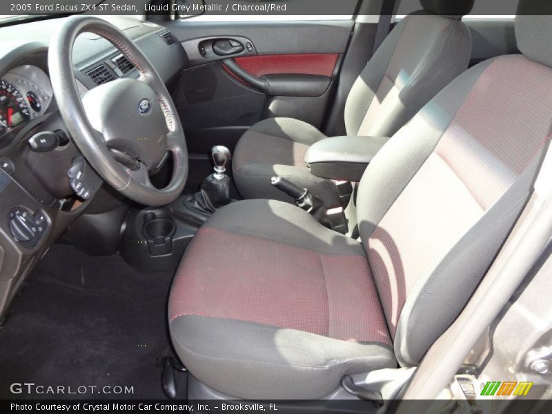  2005 Focus ZX4 ST Sedan Charcoal/Red Interior