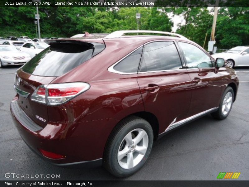 Claret Red Mica / Parchment/Espresso Birds Eye Maple 2013 Lexus RX 350 AWD