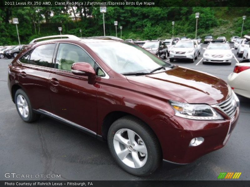 Claret Red Mica / Parchment/Espresso Birds Eye Maple 2013 Lexus RX 350 AWD