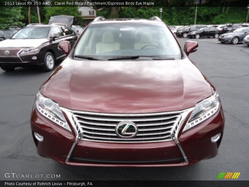 Claret Red Mica / Parchment/Espresso Birds Eye Maple 2013 Lexus RX 350 AWD