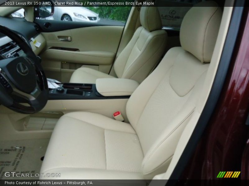 Claret Red Mica / Parchment/Espresso Birds Eye Maple 2013 Lexus RX 350 AWD