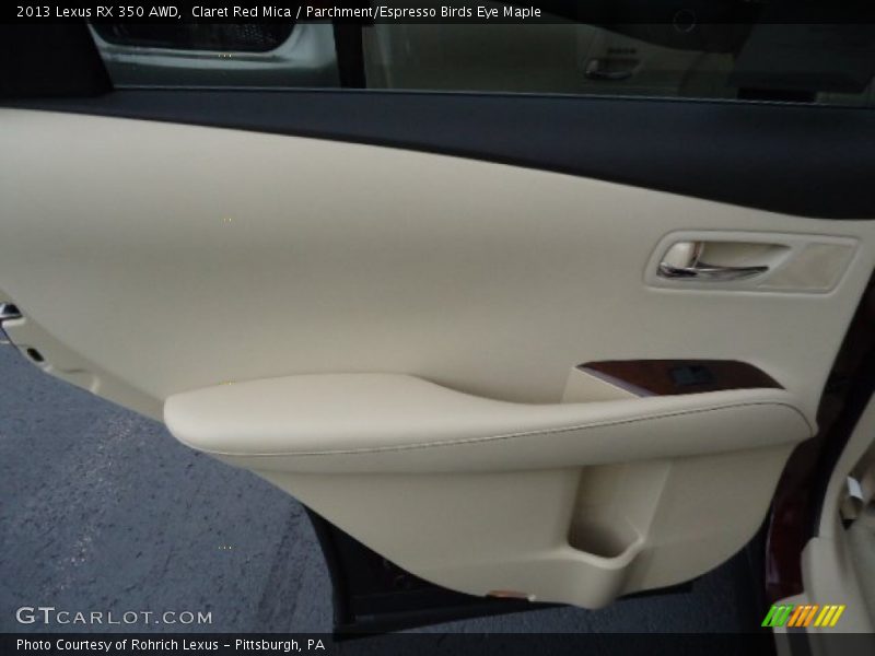 Claret Red Mica / Parchment/Espresso Birds Eye Maple 2013 Lexus RX 350 AWD